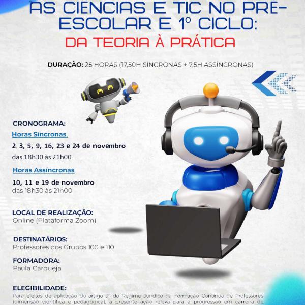 As Ciências e TIC no Pre-Escolar  e 1º Ciclo